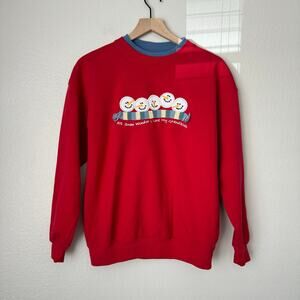 Vintage 90s M&C Sportswear Womens Christmas Grandma Sweater Snowman Size Medium